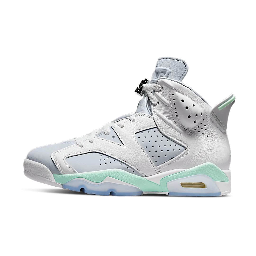 Air Jordan 6 Retro Mint Foam, White/Pure Platinum-Mint Foam (DQ4914-103)