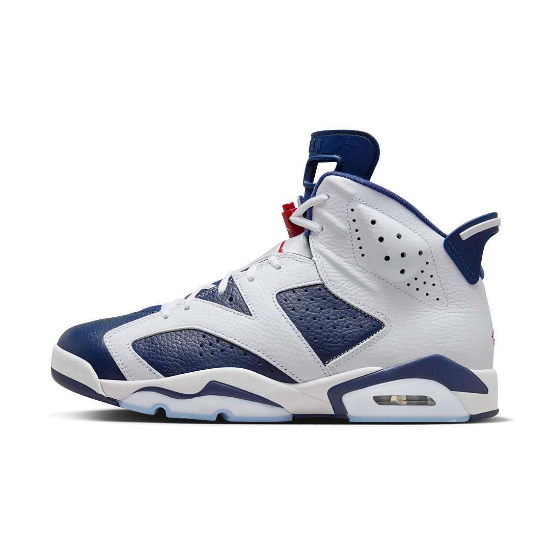 Air Jordan 6 Retro Olympic (2024), White/Varsity Red/Midnight Navy (CT8529-164)