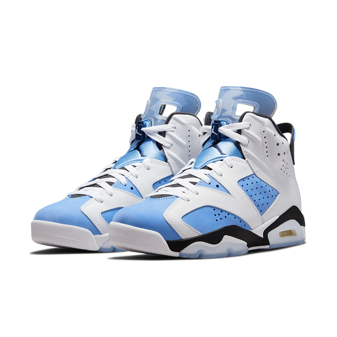 Air Jordan 6 Retro UNC White, University Blue/White/College Navy/Black (CT8529-410)