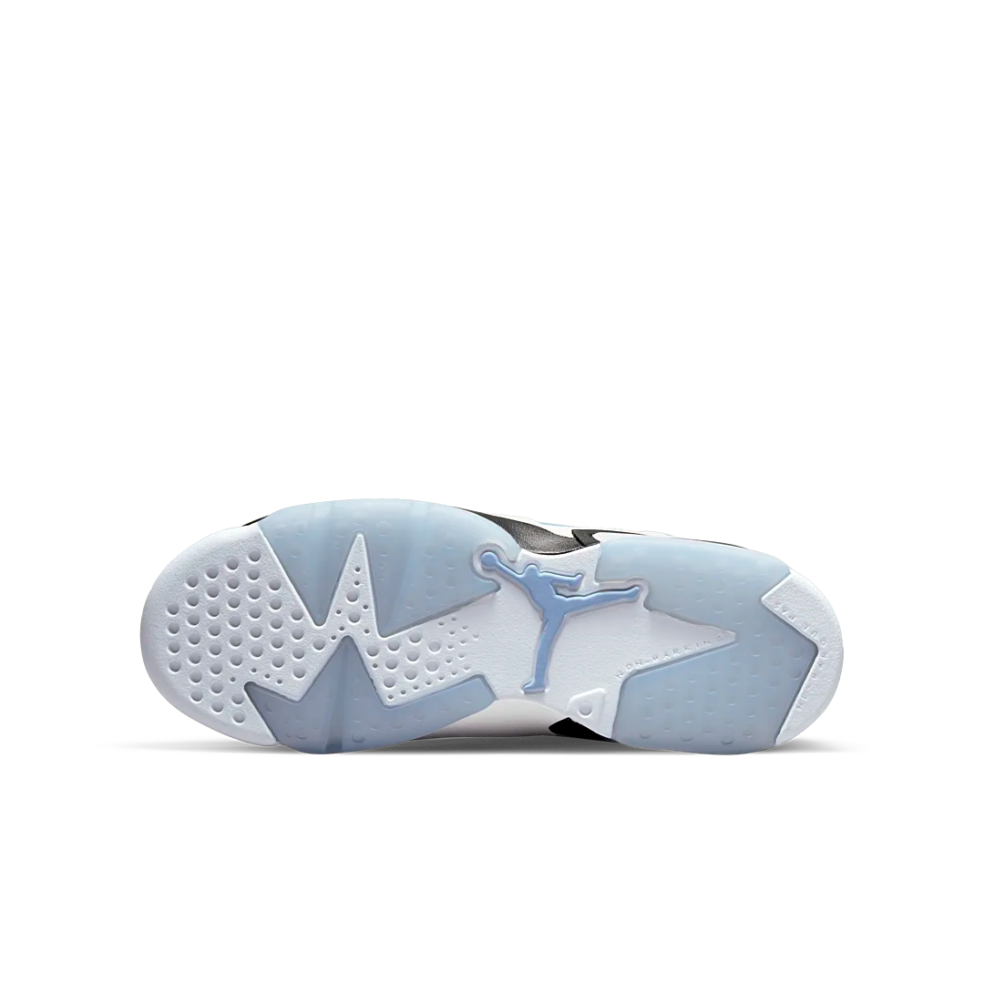 Air Jordan 6 Retro UNC White, University Blue/White/College Navy/Black (384665-410)