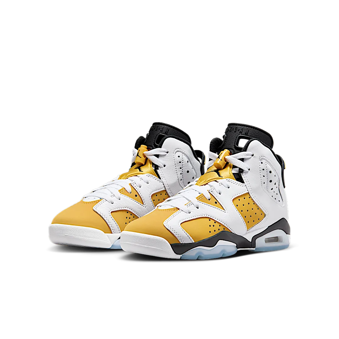 Air Jordan 6 Retro Yellow Ochre, White/Yellow Ochre-Black (384665-170)