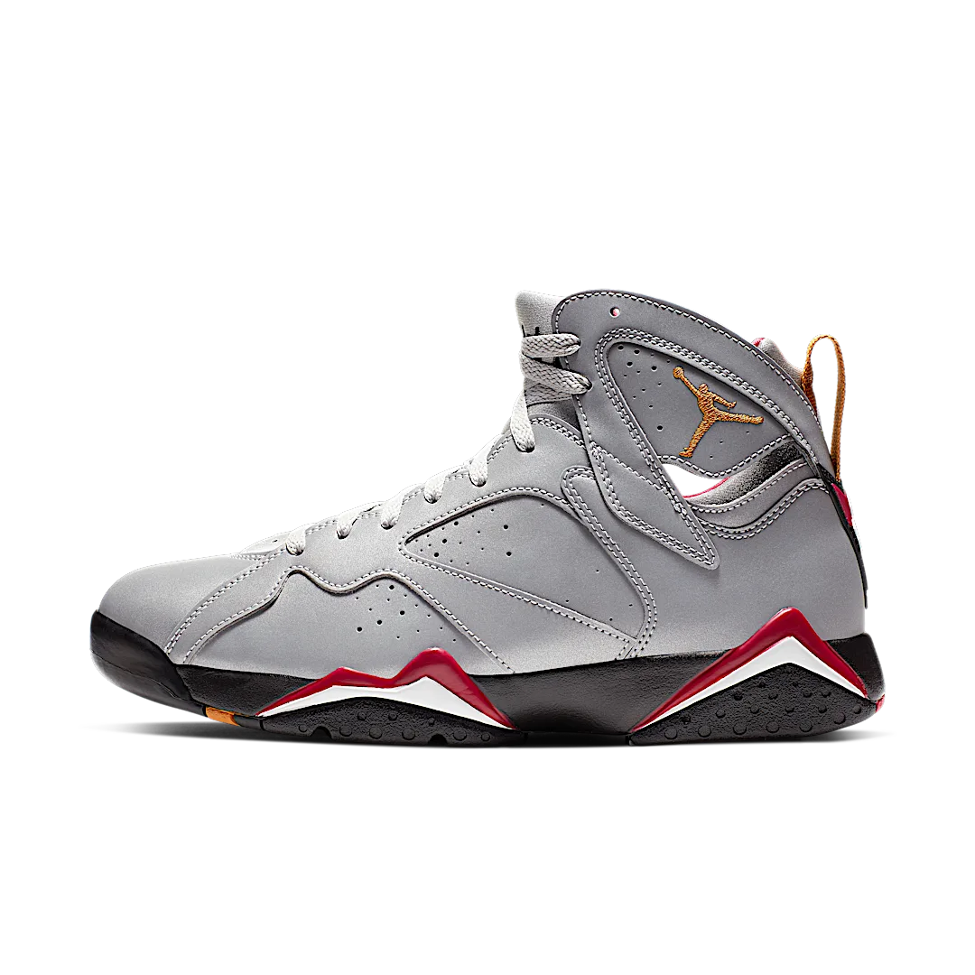 Air Jordan 7 Retro Reflections of a Champion, Reflect Silver/Bronze-Cardinal Red-Black (BV6281-006)