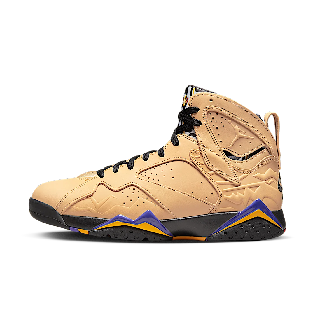 Air Jordan 7 Retro SE Vachetta Tan, Vachetta Tan/Black/Taxi/Dark Concord (DZ4729-200)