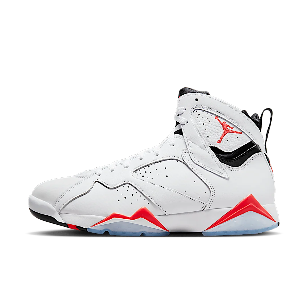 Air Jordan 7 Retro White Infrared, White/Black/Crimson (CU9307-160)