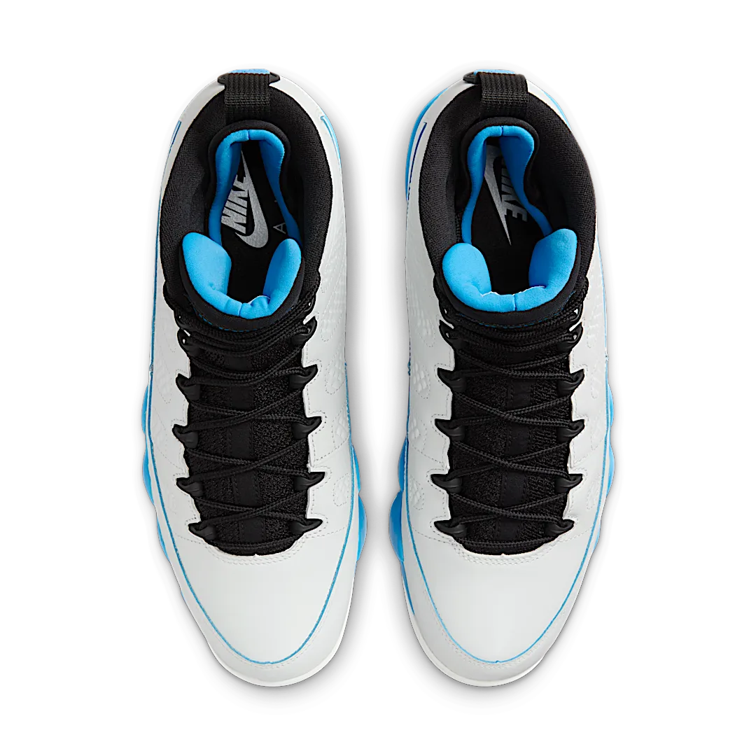 Air Jordan 9 Retro Powder Blue (2024), Summit White/Black/Dark Powder Blue (FQ8992-101)