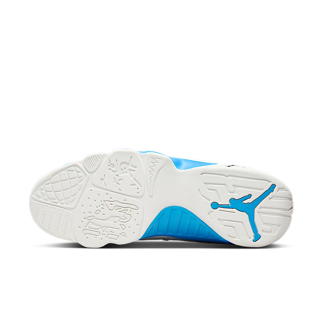 Air Jordan 9 Retro Powder Blue (2024), Summit White/Black/Dark Powder Blue (FQ8992-101)