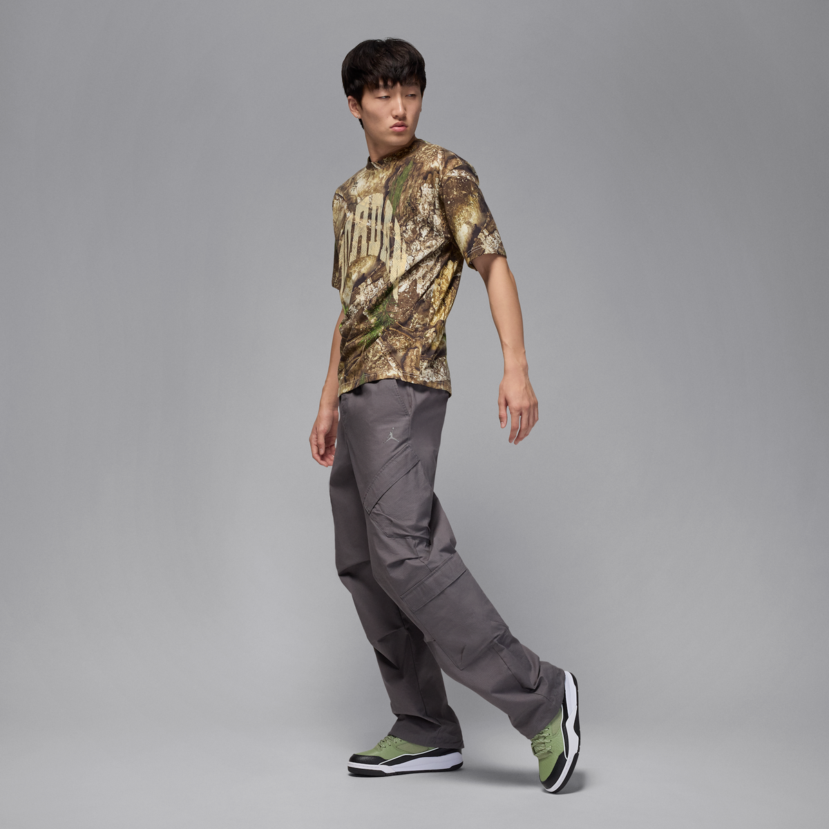 Air Jordan Flight Court Oil Green Black