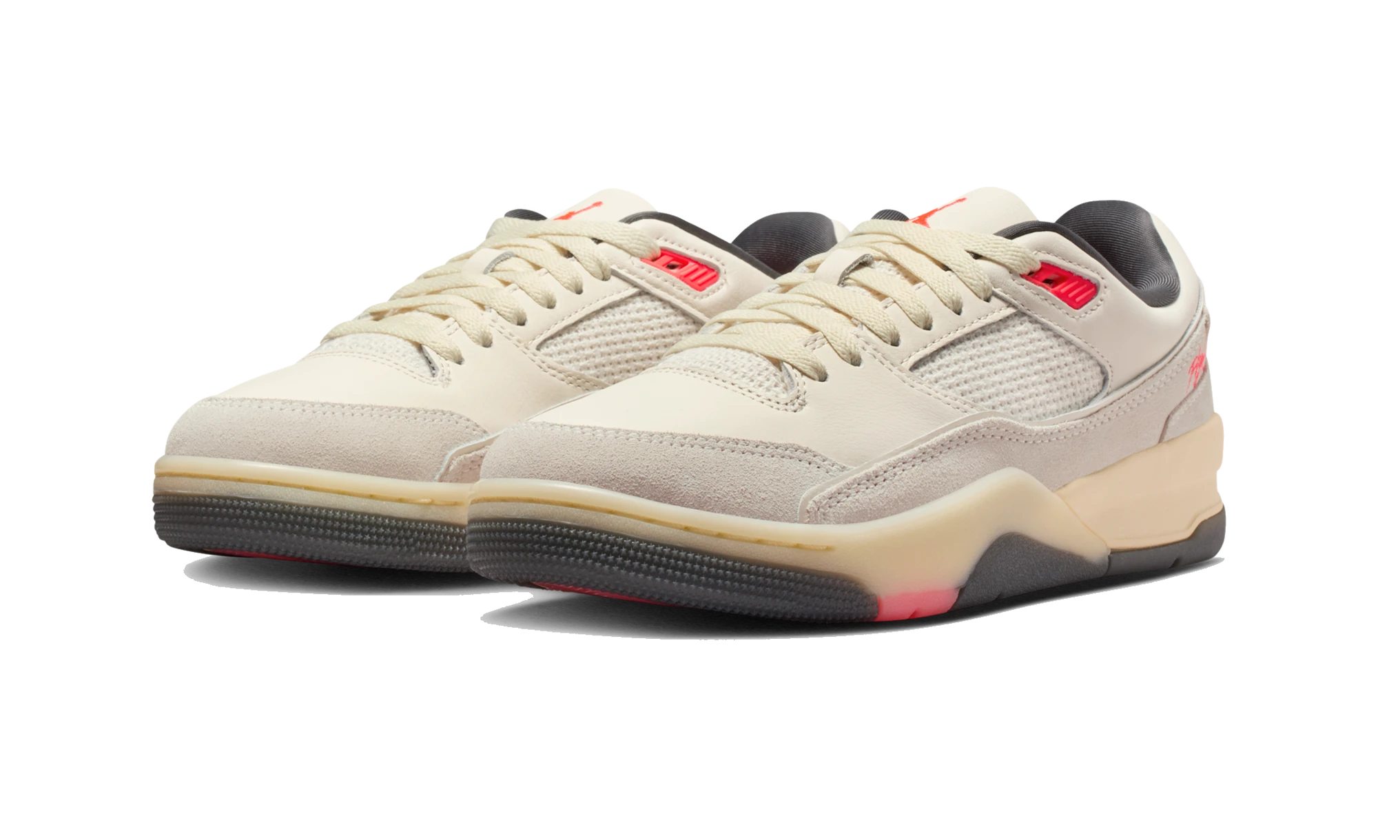 Air Jordan Flight Court Pale Ivory Anthracite Infrared
