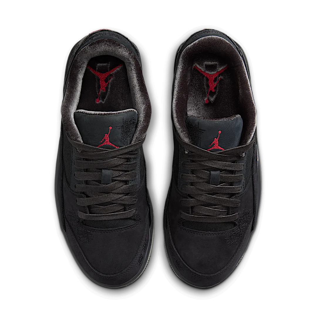 Air Jordan Flight Court Who Decides War Bred, Black/Varsity Red-Off Noir-Muslin (HQ2958-006)