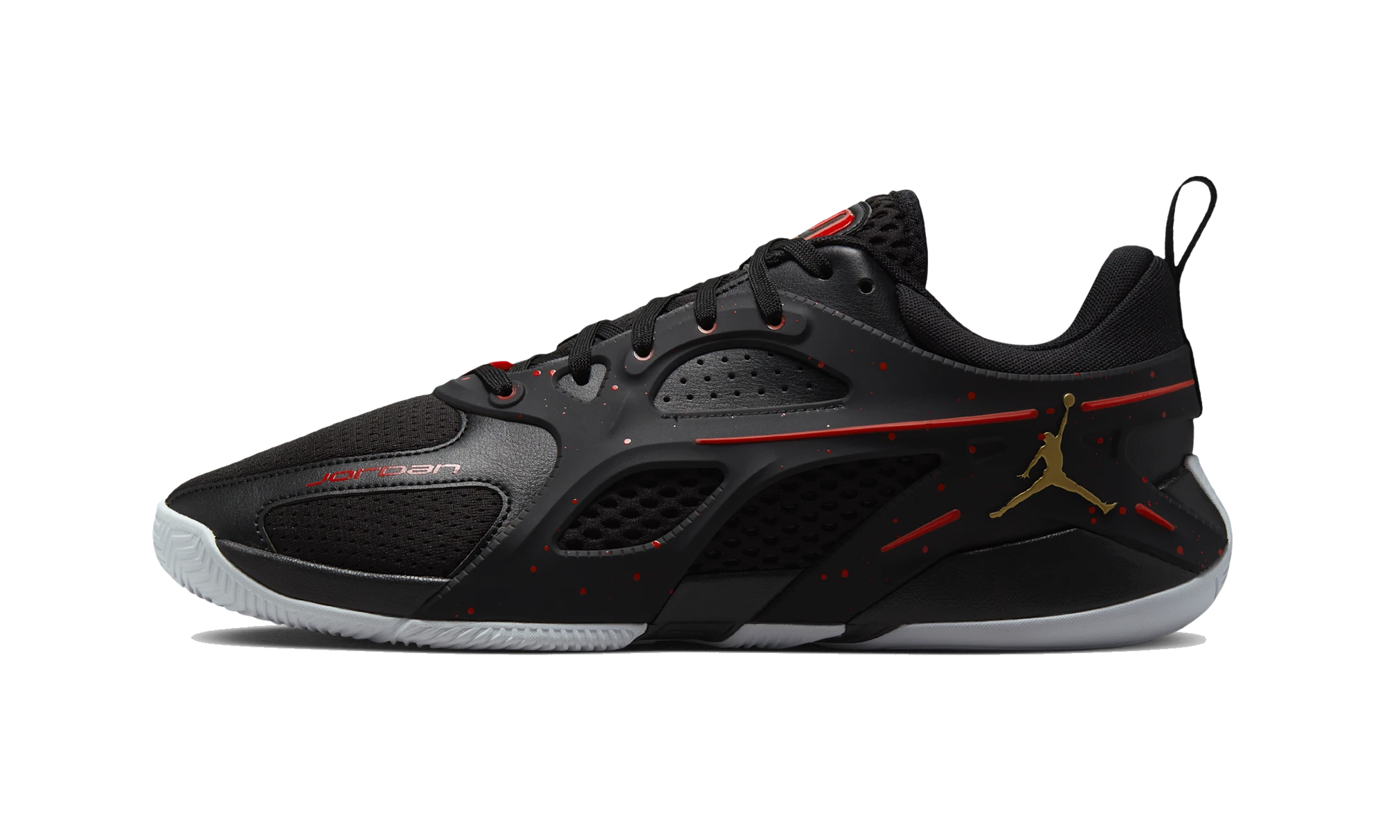 Air Jordan Heir Black Red Metallic Gold