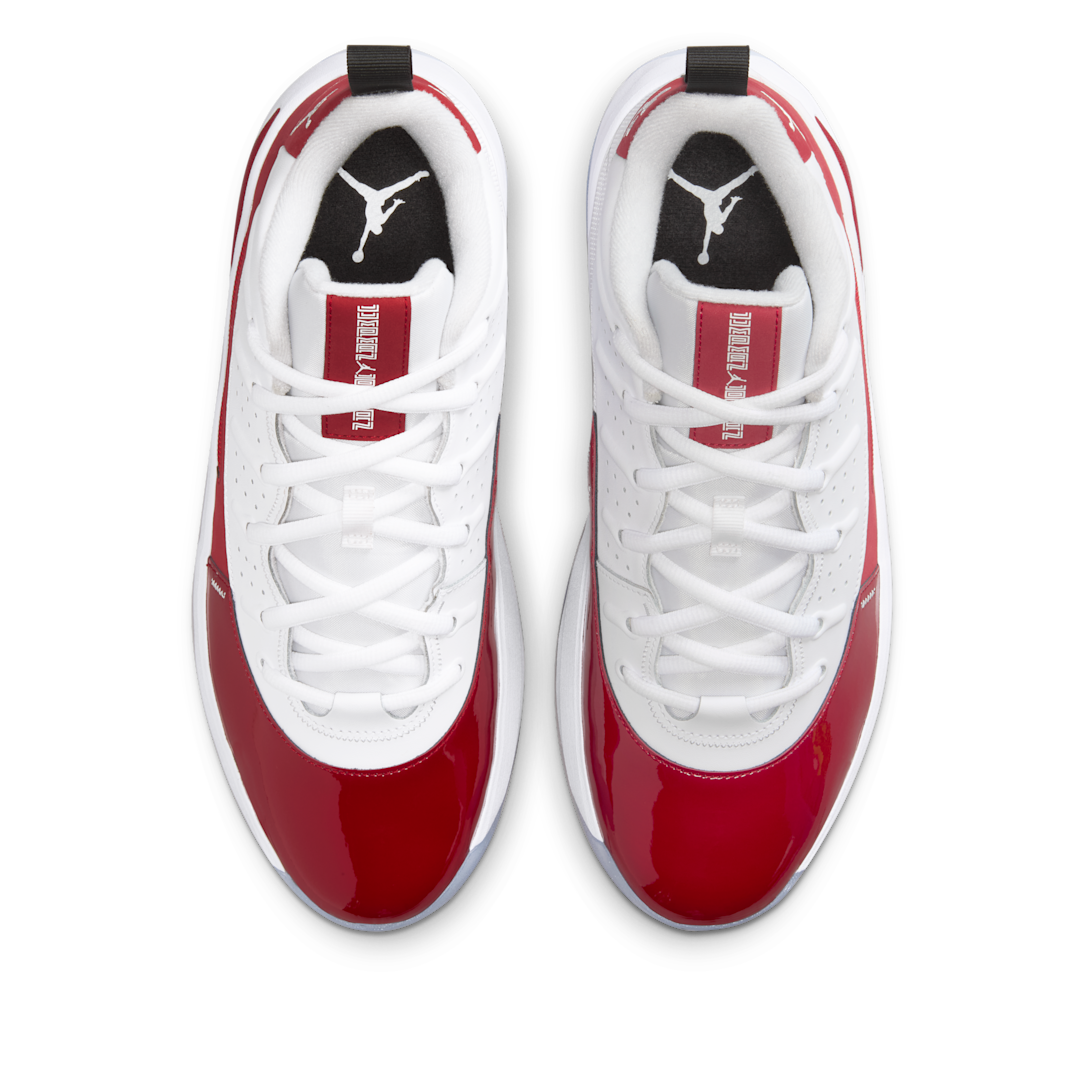 Air Jordan Max Aura 7 White Gym Red Black, White/Gym Red/Black/White (HQ2091-106)