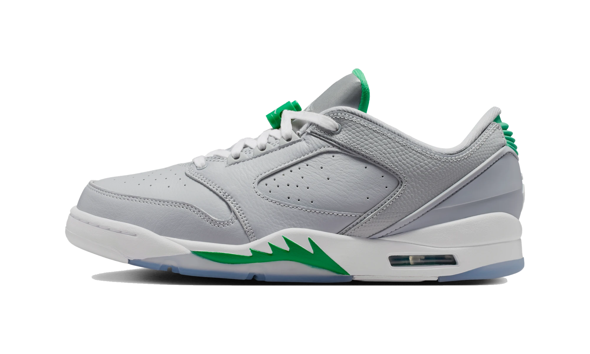 Air Jordan Sixty Plus Low Wolf Grey Lucky Green