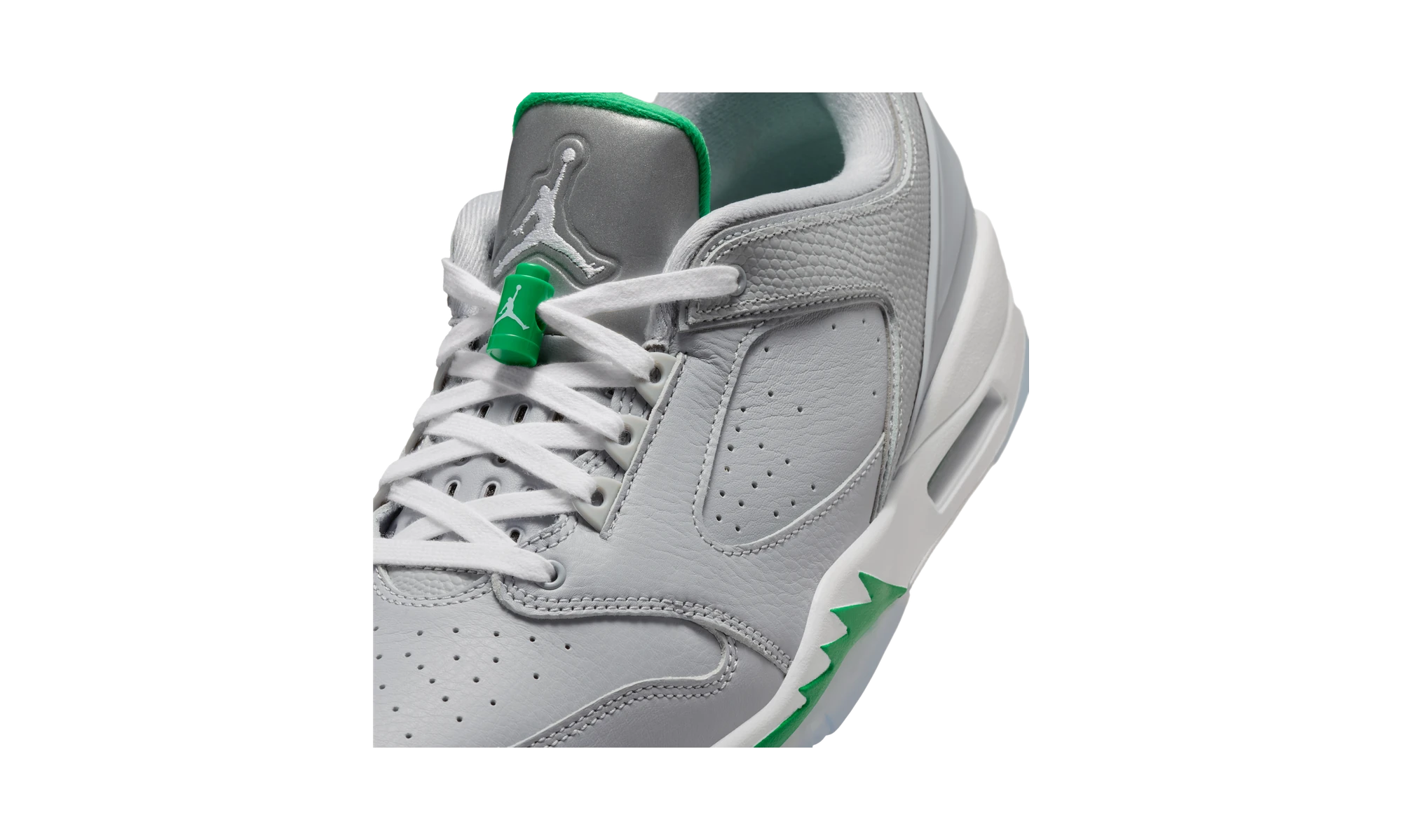 Air Jordan Sixty Plus Low Wolf Grey Lucky Green