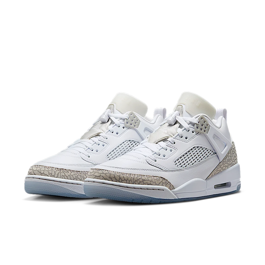 Air Jordan Spizike Low White Metallic Silver Barely Blue Neutral Grey