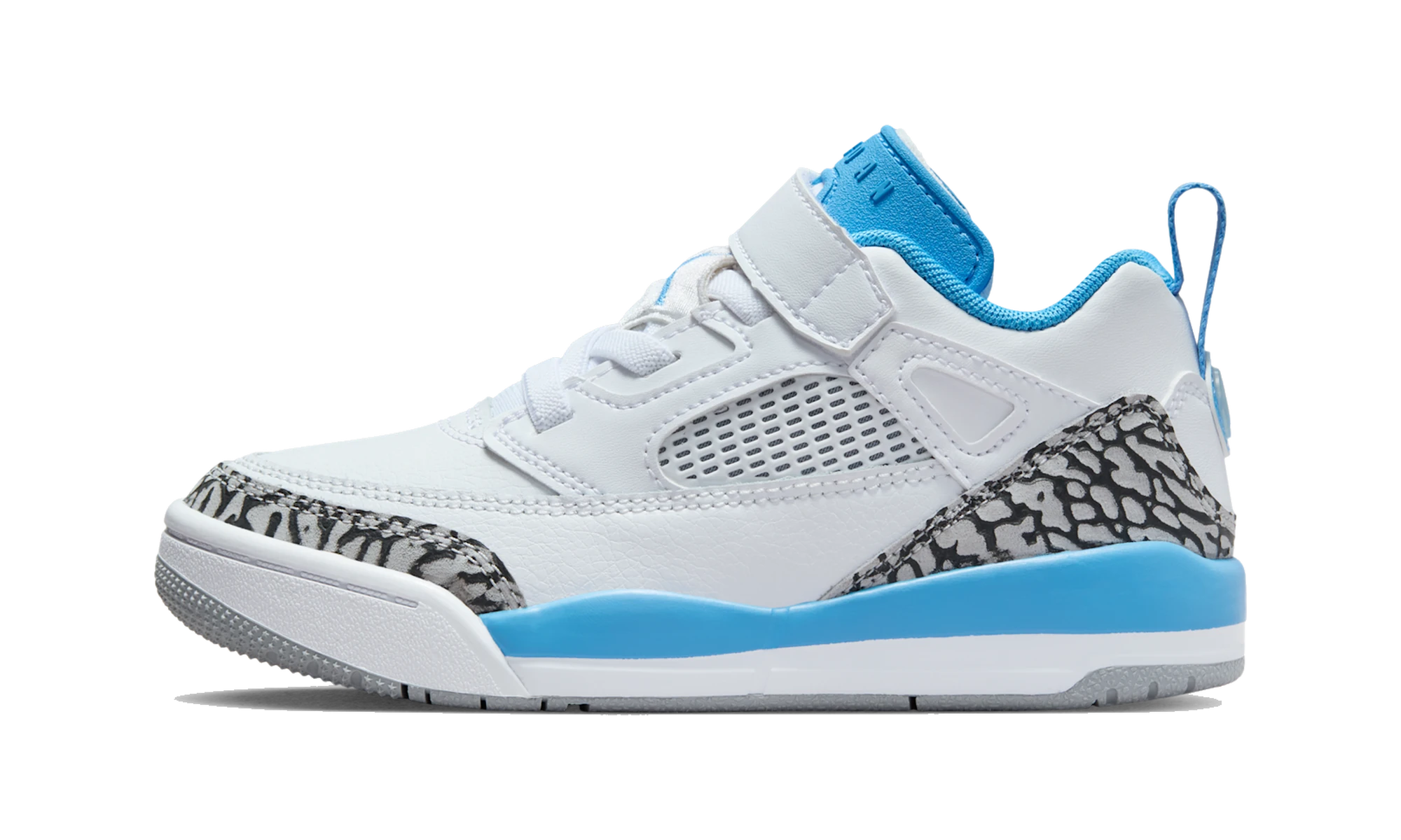 Air Jordan Spizike Low White Wolf Grey Anthracite University Blue (PS)