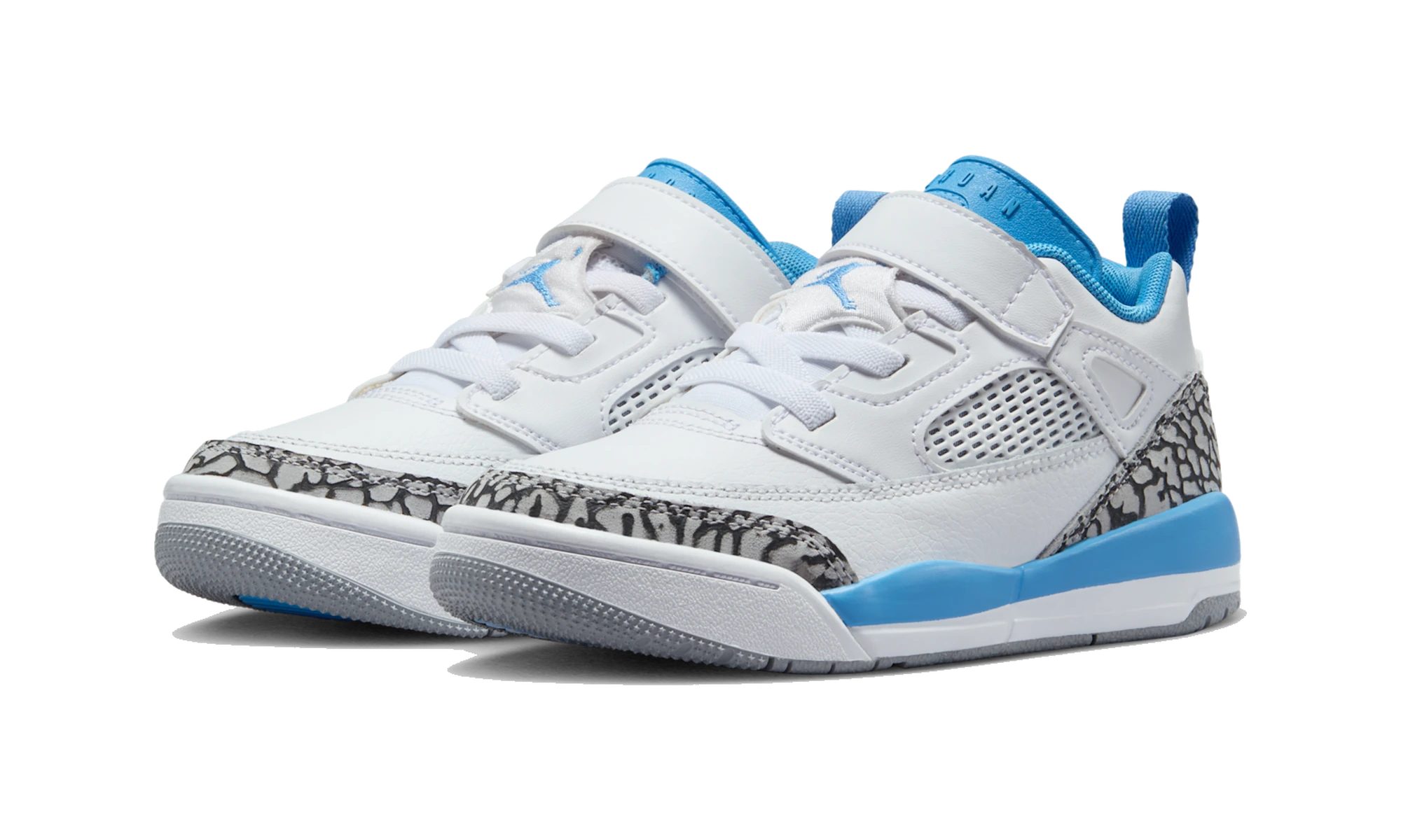 Air Jordan Spizike Low White Wolf Grey Anthracite University Blue (PS)