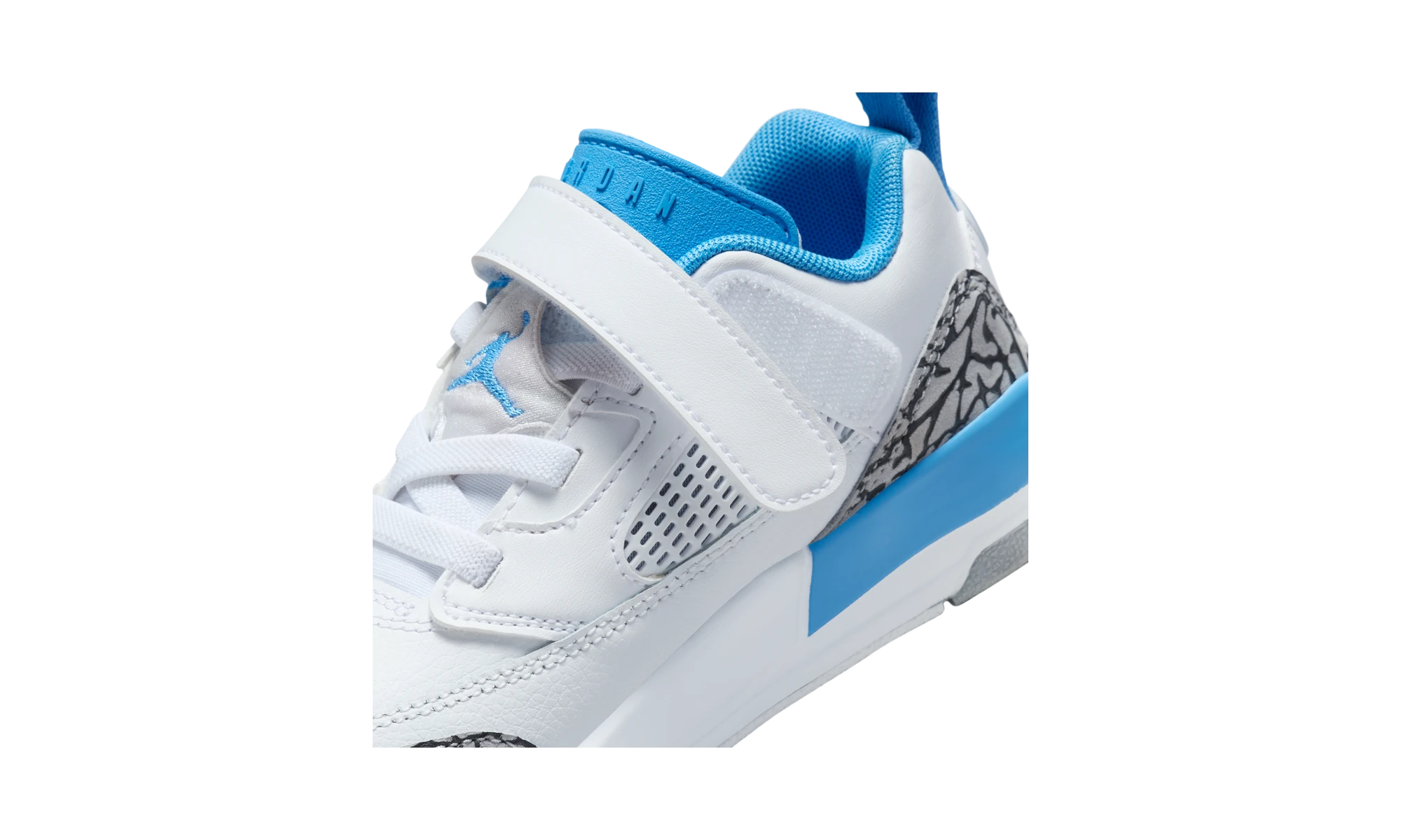 Air Jordan Spizike Low White Wolf Grey Anthracite University Blue (PS)