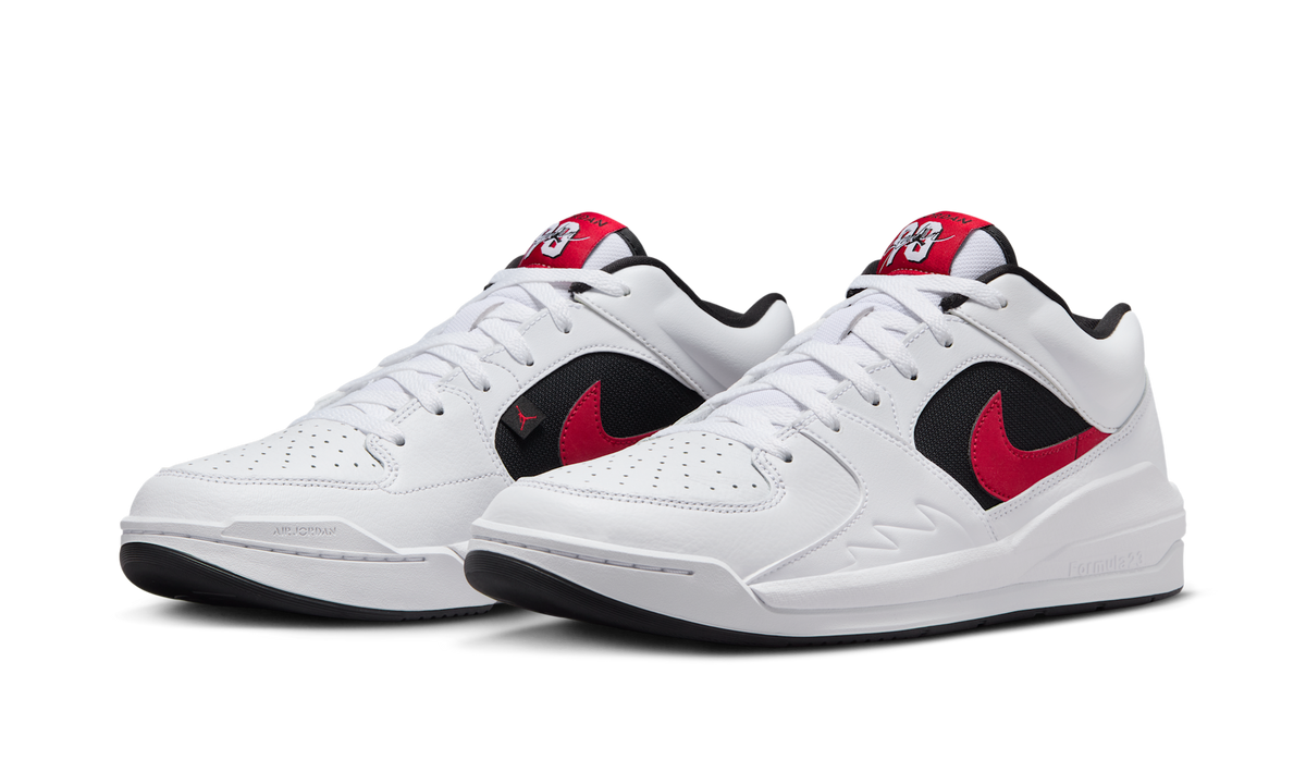 Air Jordan Stadium 90 White Black Gym Red