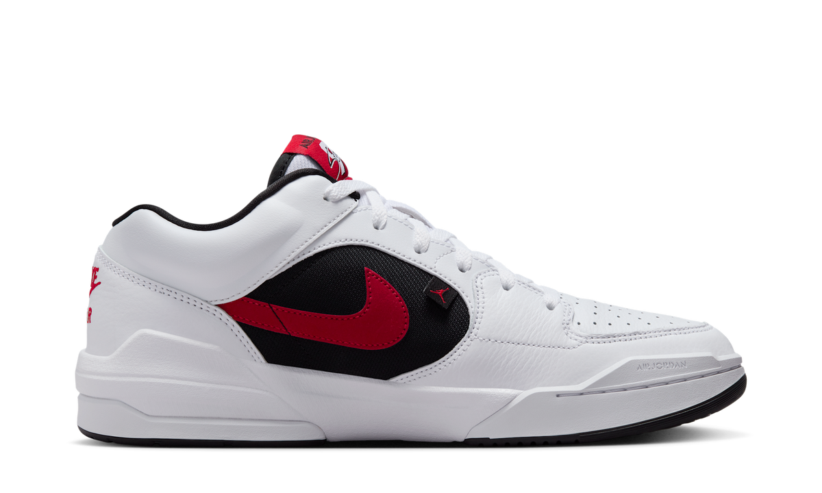 Air Jordan Stadium 90 White Black Gym Red