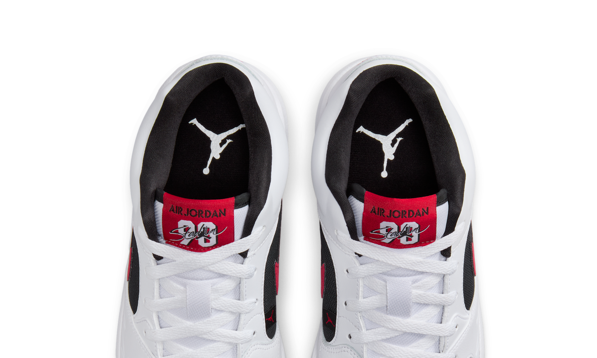 Air Jordan Stadium 90 White Black Gym Red