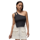 Air Jordan Women's Asymmetrical Ribbed Tank Off Noir