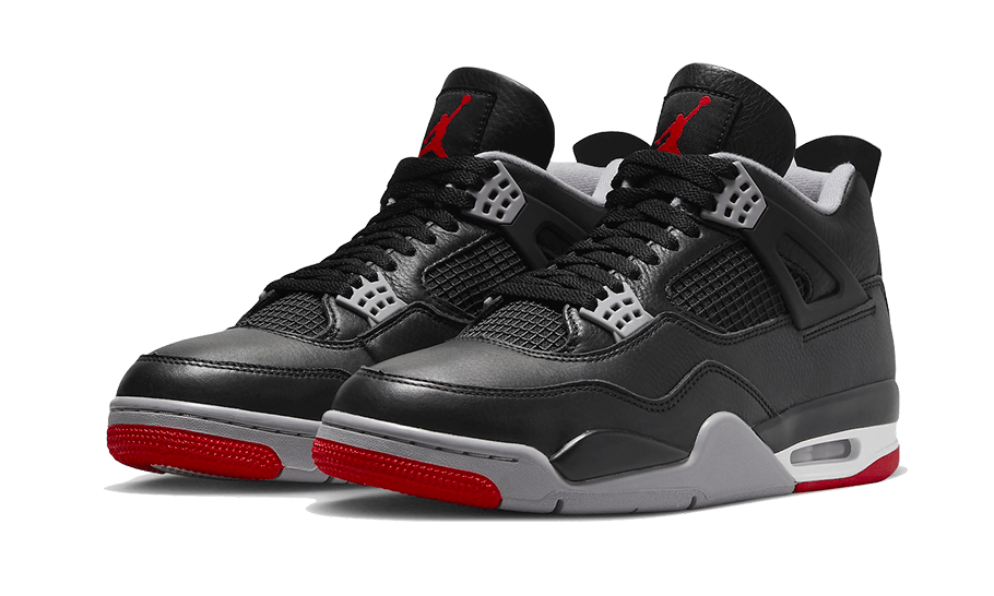 Air Jordan 4 Retro Bred Reimagined, Black/Cement Grey/Varsity Red/Summit White (FV5029-006 / FQ8213-006)