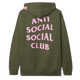 Anti Social Social Club x Undefeated Club Hoodie Olive