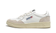 Autry Medalist Leather Low White Beige Suede