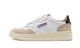 Autry Medalist Leather Low White Black Beige