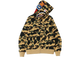BAPE 1st Camo Shark WGM Full Zip Hoodie Yellow