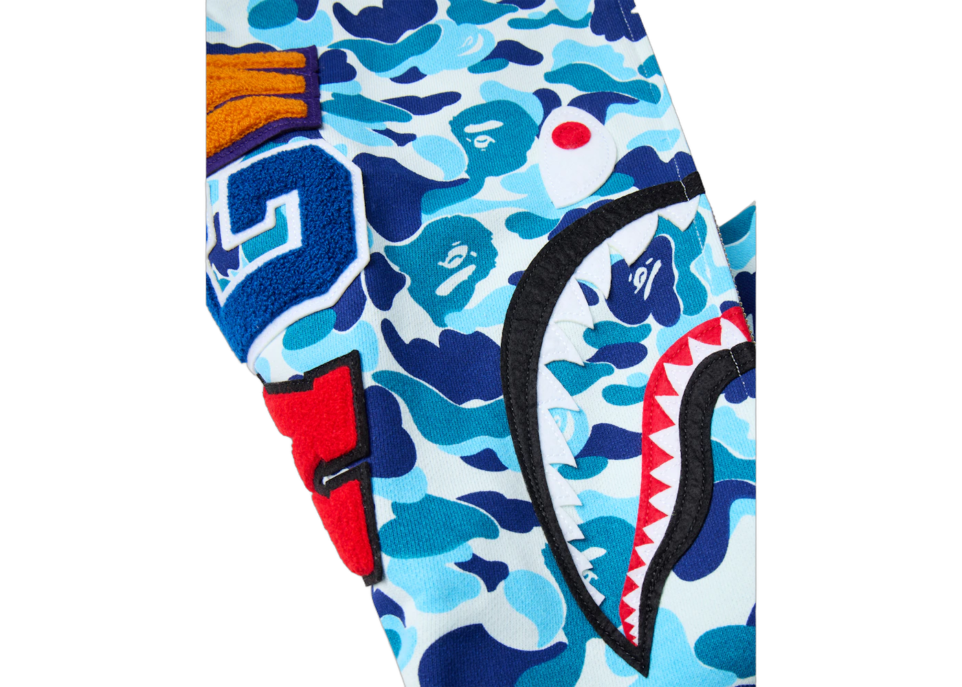 BAPE ABC Camo Shark Full Zip Hoodie Blue