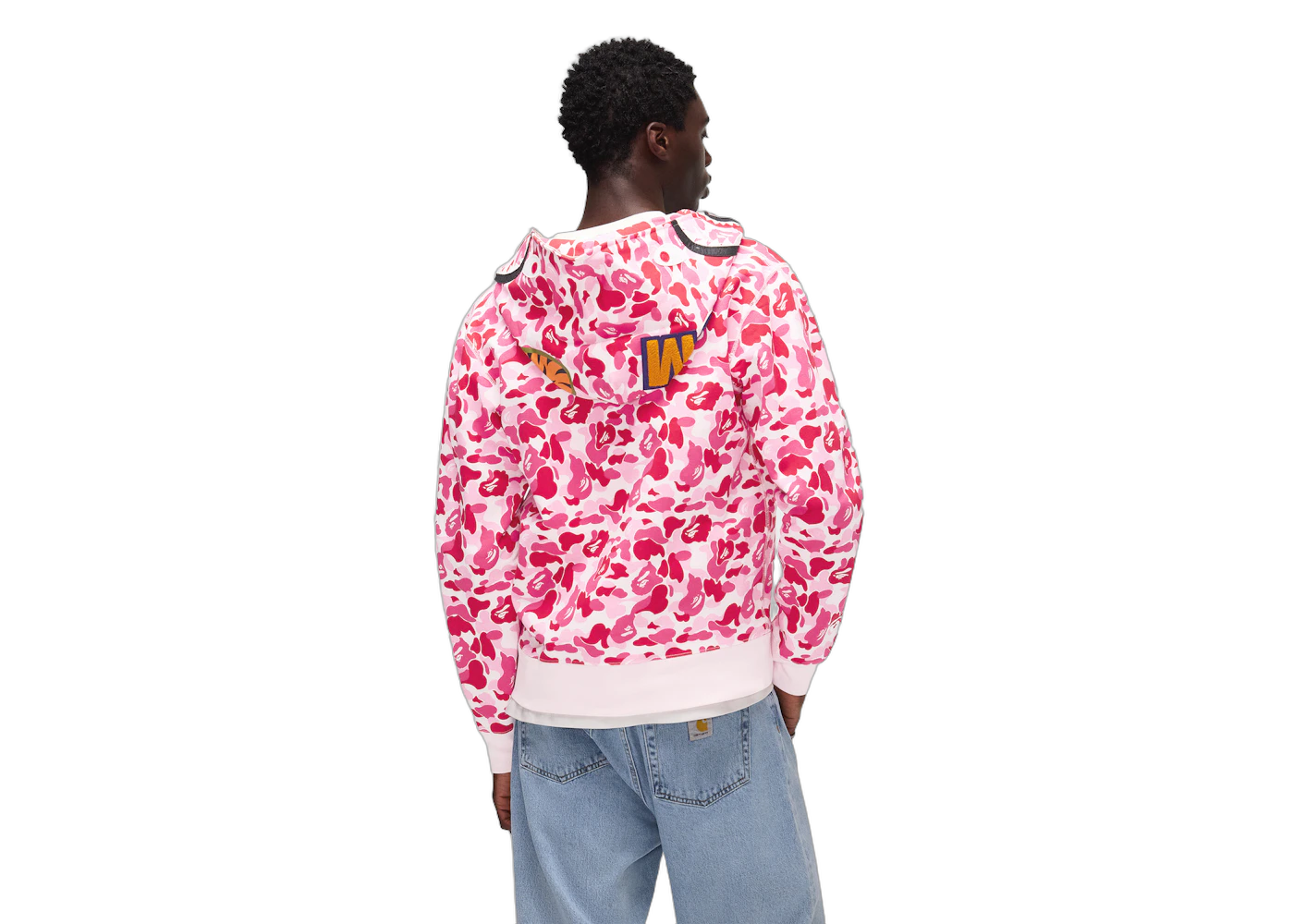 BAPE ABC Camo Shark Full Zip Hoodie Pink