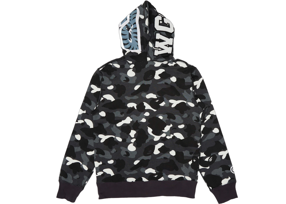 BAPE City Camo Shark Full Zip Hoodie (SS23) Black