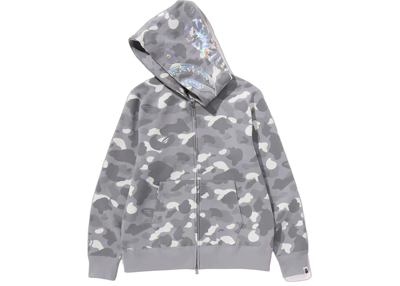 BAPE City Camo Shark Full Zip Hoodie (SS24) Gray