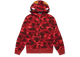 BAPE Color Camo Shark Full Zip Hoodie Red