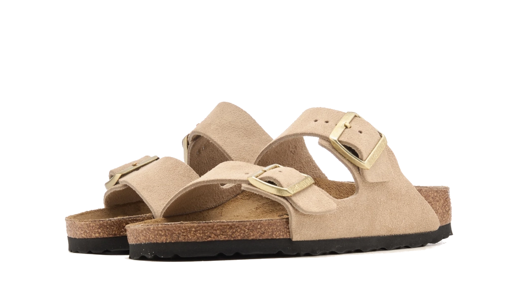 Birkenstock Arizona Suede Leather Sandcastle