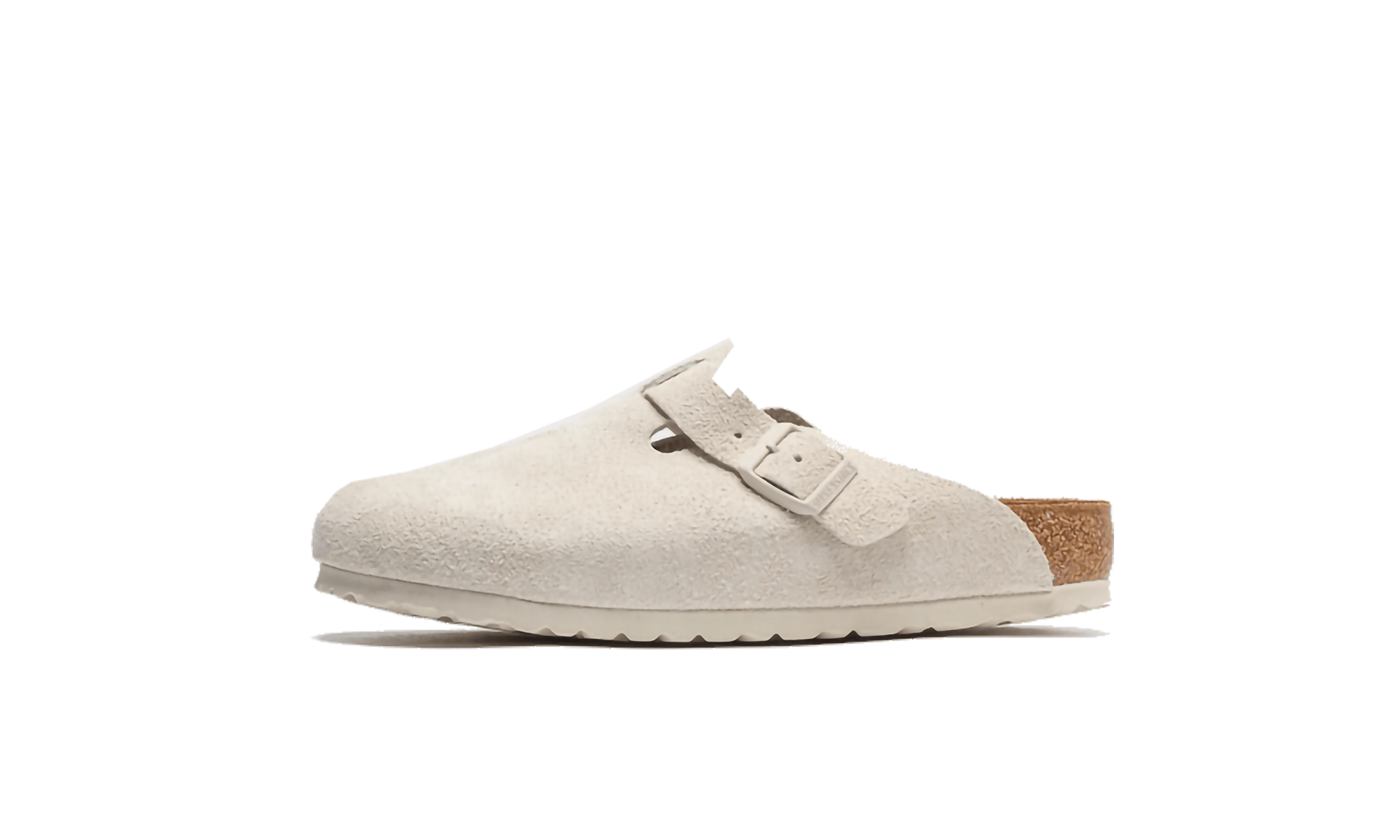 Birkenstock Boston Antique White Suede