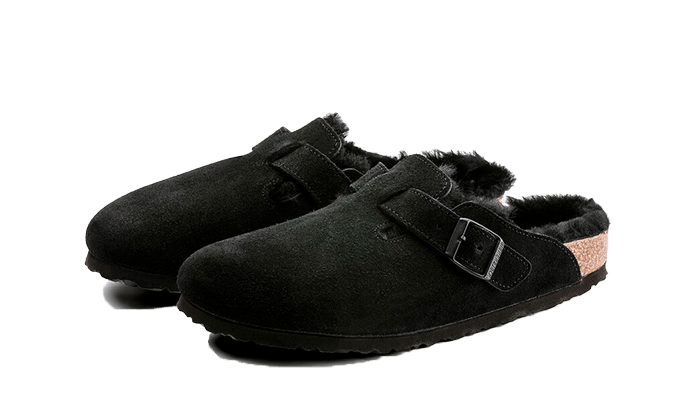 Birkenstock Boston Shearling Suede Black