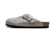 Birkenstock Boston Shearling Suede Stone Coin