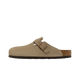 Birkenstock Boston Soft Footbed Suede Taupe