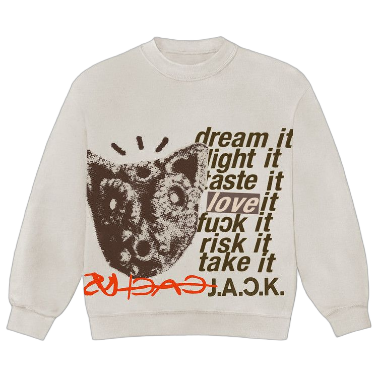 Cactus Jack by Travis Scott D.L.T.L.F.R.T. Crewneck Off White