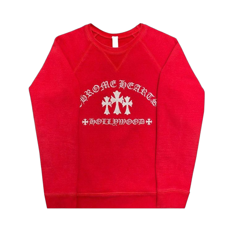 Chrome Hearts King Taco Crewneck Sweatshirt Red