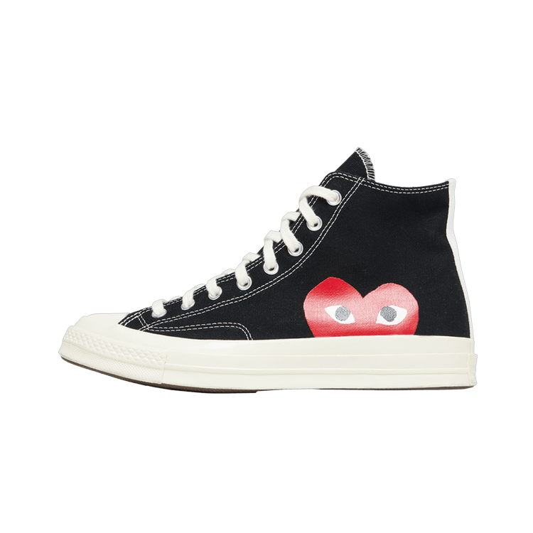 Converse Chuck Taylor All Star 70 Hi Comme des Garcons PLAY Black, Black/White/High Risk Red (150204C)