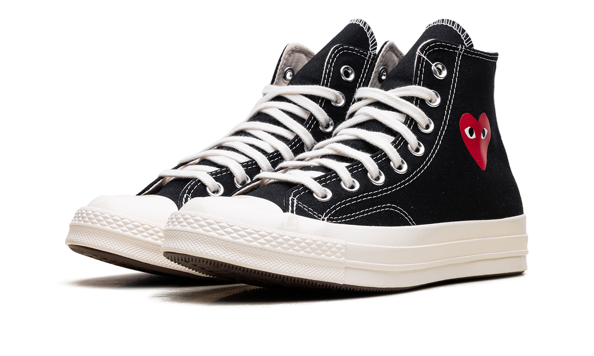 Converse Chuck Taylor All Star 70 Hi Comme des Garcons PLAY Single Heart Black