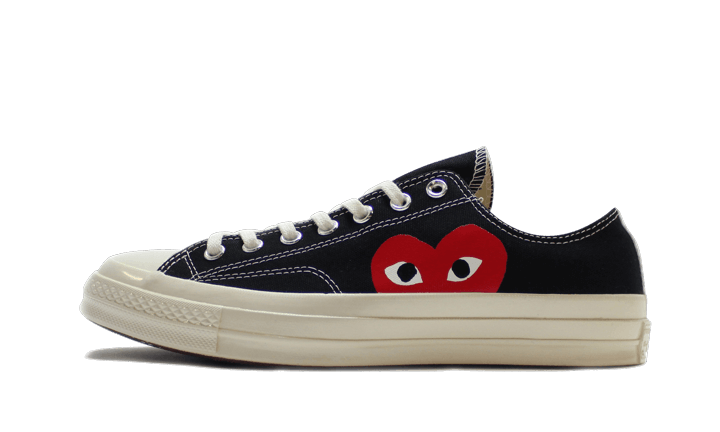 Converse Chuck Taylor All Star 70 Ox Comme des Garcons PLAY Black, Black/White-High Risk Red (150206C)