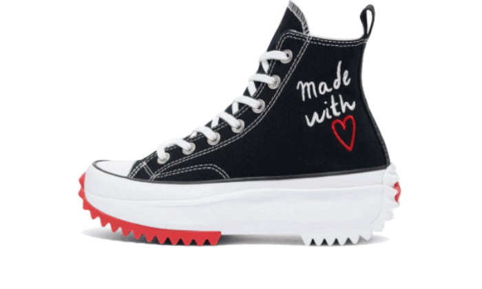 Converse Run Star Hike Hi Valentine's Day Made With Love (2021), Black/White/University Red (171120C)