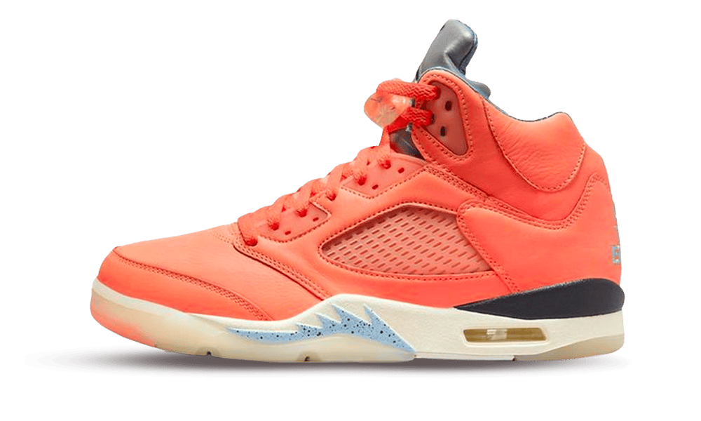 Air Jordan 5 Retro DJ Khaled We The Best Crimson Bliss, Crimson Bliss/Leche Blue-Sail (DV4982-641 / DV4983-641)