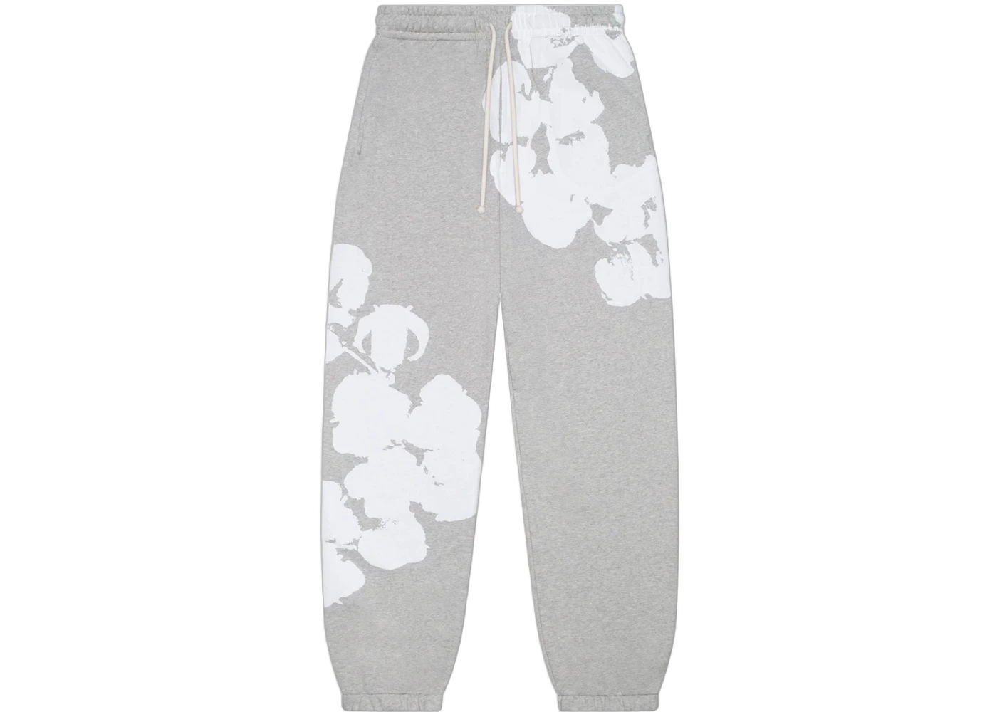Denim Tears Big Cotton Wreath Sweatpants Grey