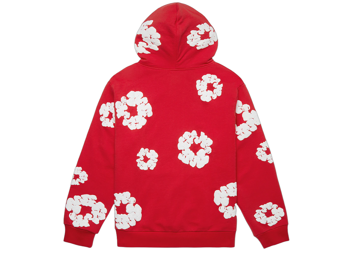 Denim Tears Cotton Wreath Hoodie Red