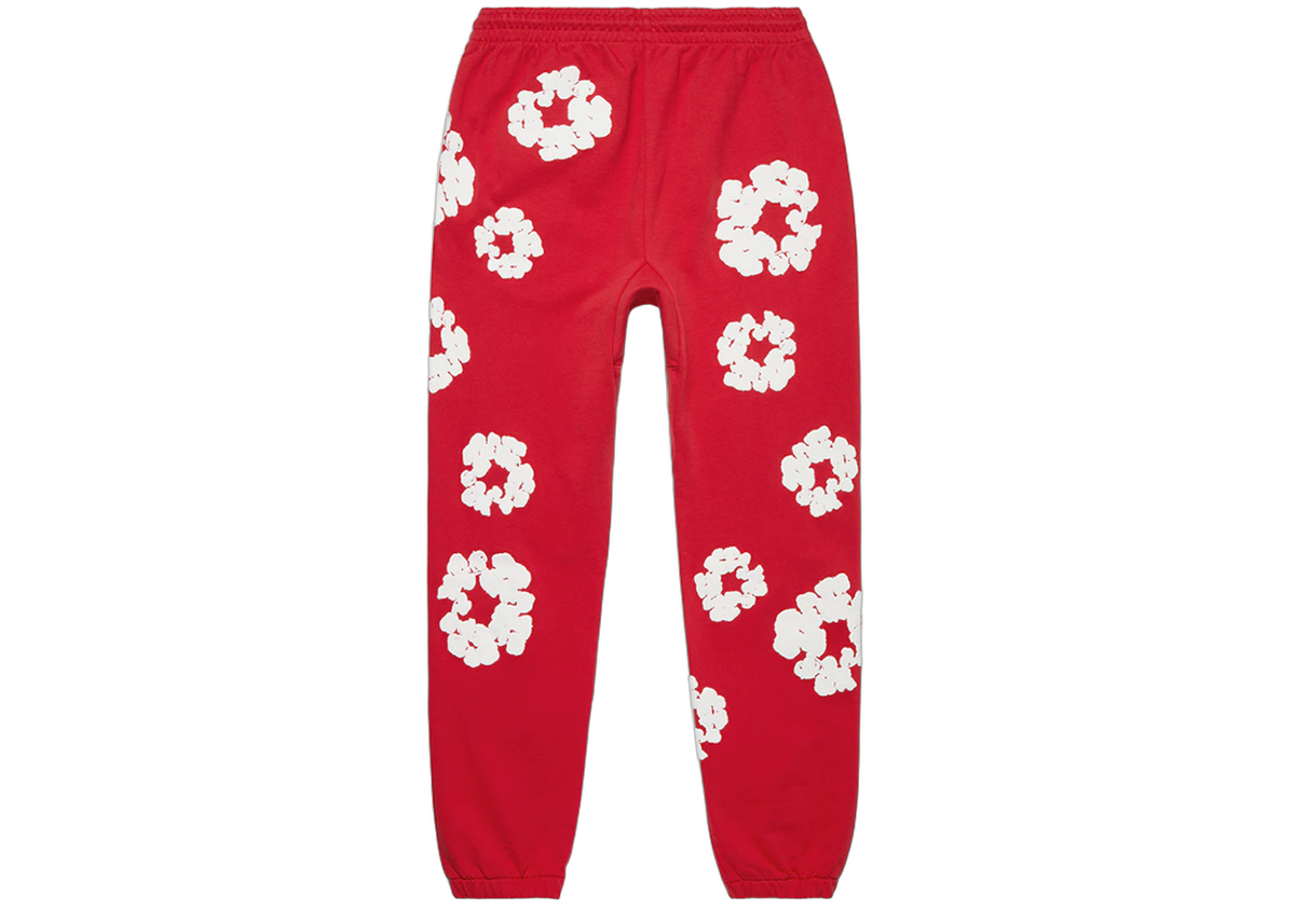 Denim Tears Cotton Wreath Sweatpants Red